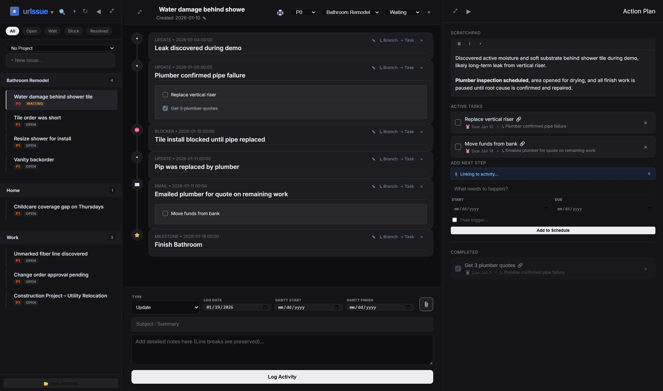 urIssue screenshot 1